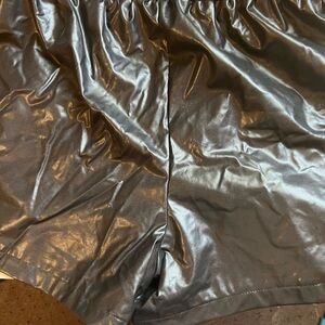 SHEIN Curve Black Pleather Shorts